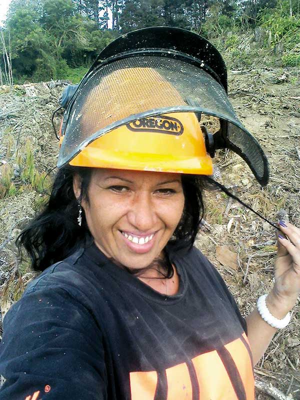 Logging Woman Tree Women working in the forestry industry