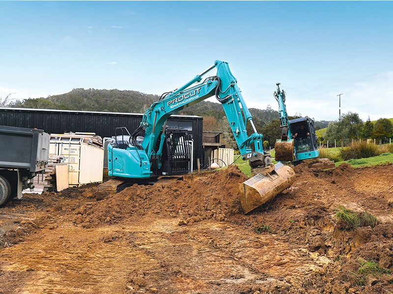 Procut Earthworks Kobelco fleet